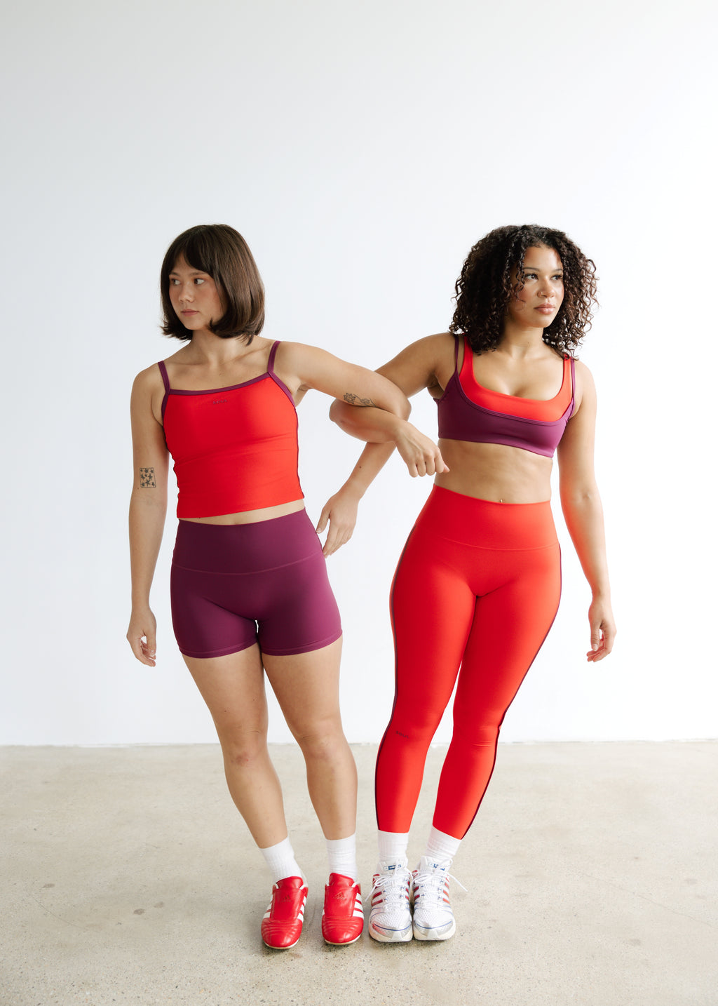 Muse Layered Bra - Scarlet & Fig