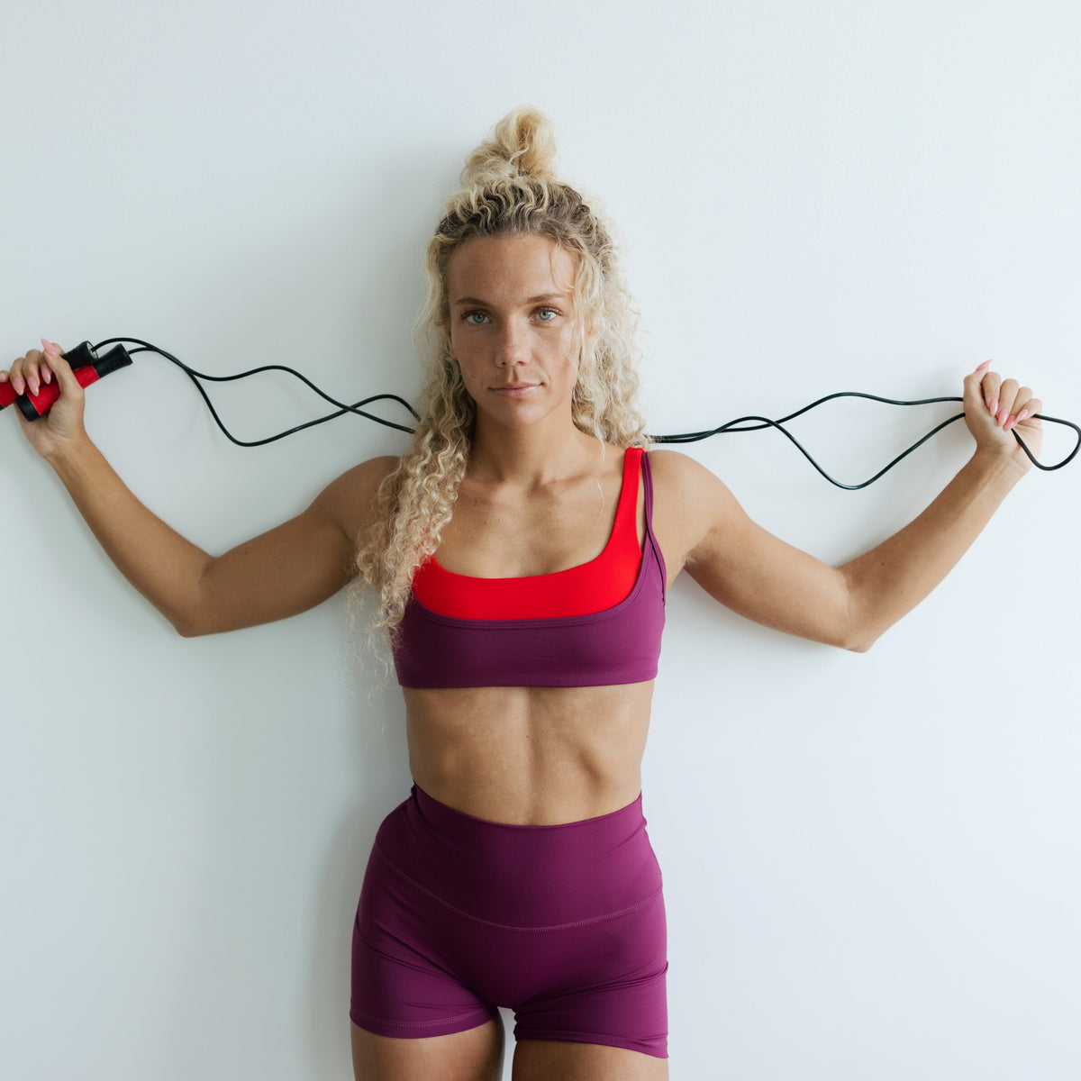Muse Layered Bra - Scarlet & Fig